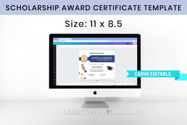 Scholarship Award Certificate Template Feature Images 9 School award certificate - image 10