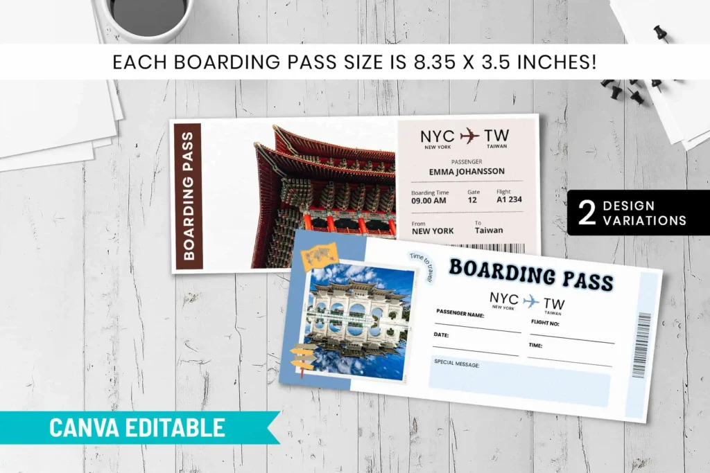 Taiwan Trip Surprise Gift Ticket
