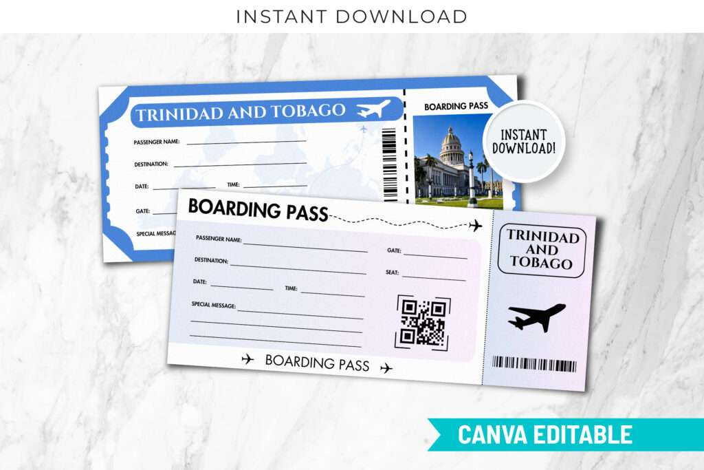 Trinidad and Tobago Trip Surprise Gift Ticket Trinidad and Tobago Trip Surprise Gift Ticket