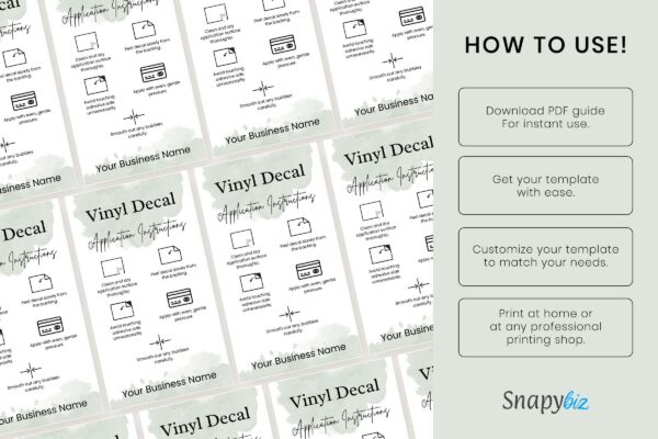 Vinyl Decal Care Card Template Feature Images 10 Vinyl decal care card template - image 11