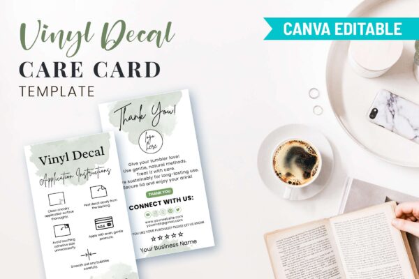 Vinyl Decal Care Card Template Feature Images 9 Vinyl decal care card template - image 10
