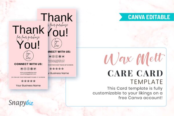 Wax Melt Care Card Template Feature Images 5 Wax melt care card template - image 6