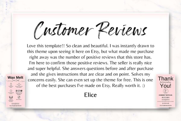 Wax Melt Care Card Template Feature Images 7 Wax melt care card template - image 8