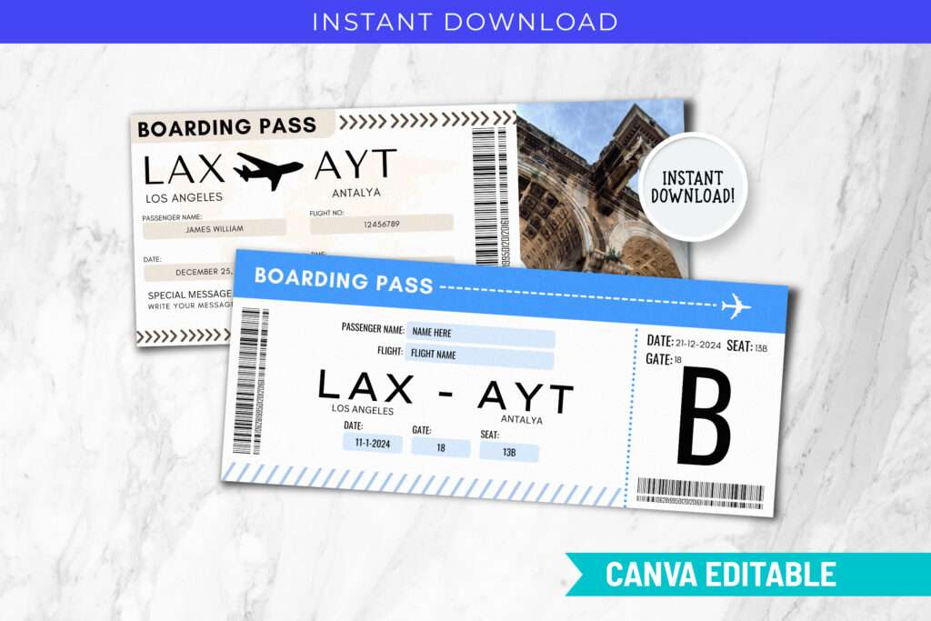 Antalya Trip Gift Ticket Antalya Trip Gift Ticket