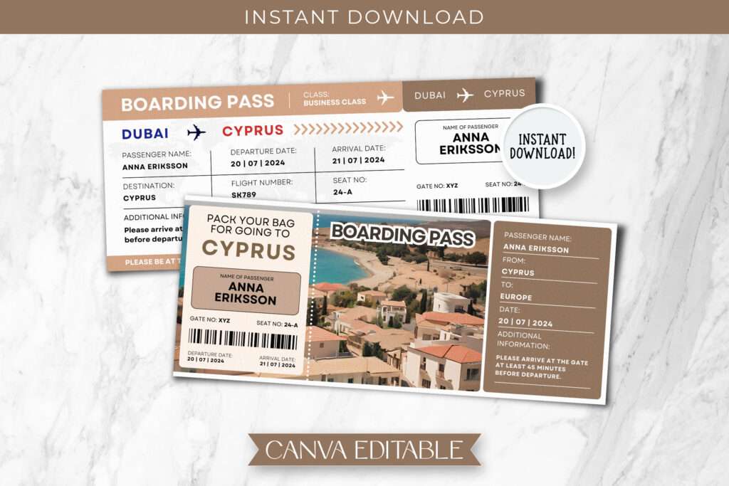 Cyprus Trip Surprise Gift Ticket Cyprus Trip Surprise Gift Ticket