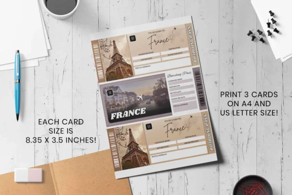 France Trip Surprise Gift Ticket Bp 168 Feature Images 4 France trip surprise gift ticket customizable canva template - image 3