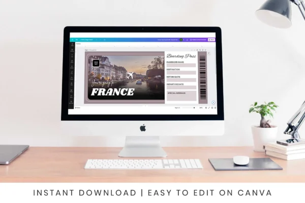 France Trip Surprise Gift Ticket Bp 168 Feature Images 5 France trip surprise gift ticket customizable canva template - image 4