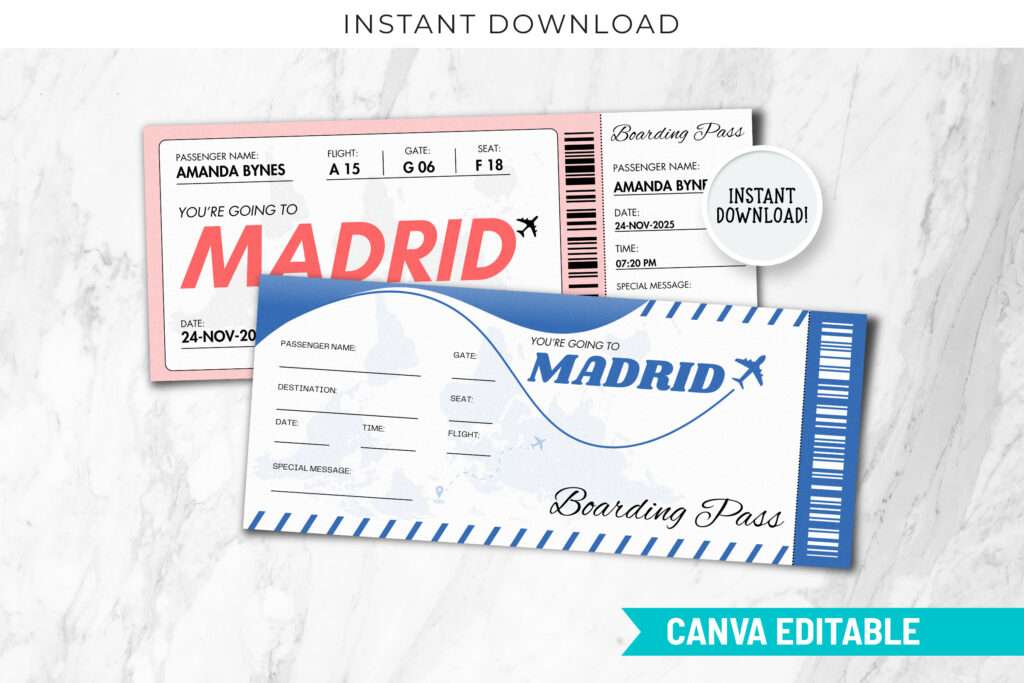 Madrid Trip Surprise Gift Ticket Madrid Trip Surprise Gift Ticket