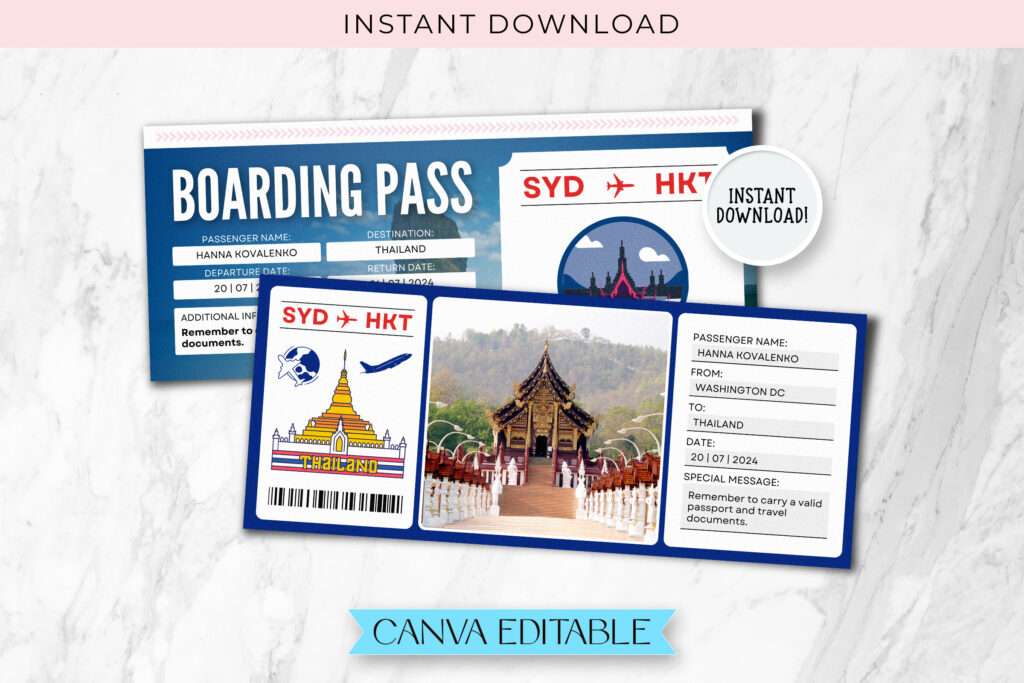 Thailand Trip Surprise Gift Ticket Thailand Trip Surprise Gift Ticket