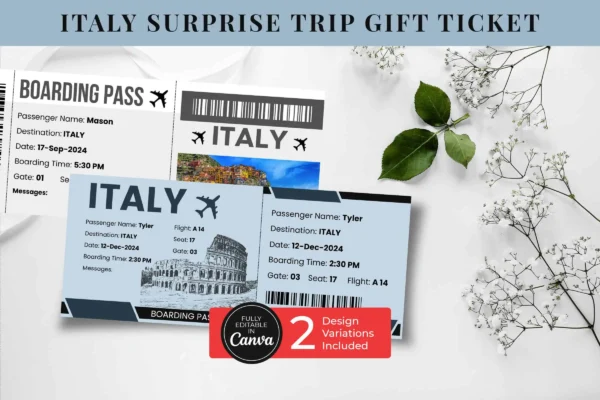 Boarding Pass To Italy Boarding pass to italy