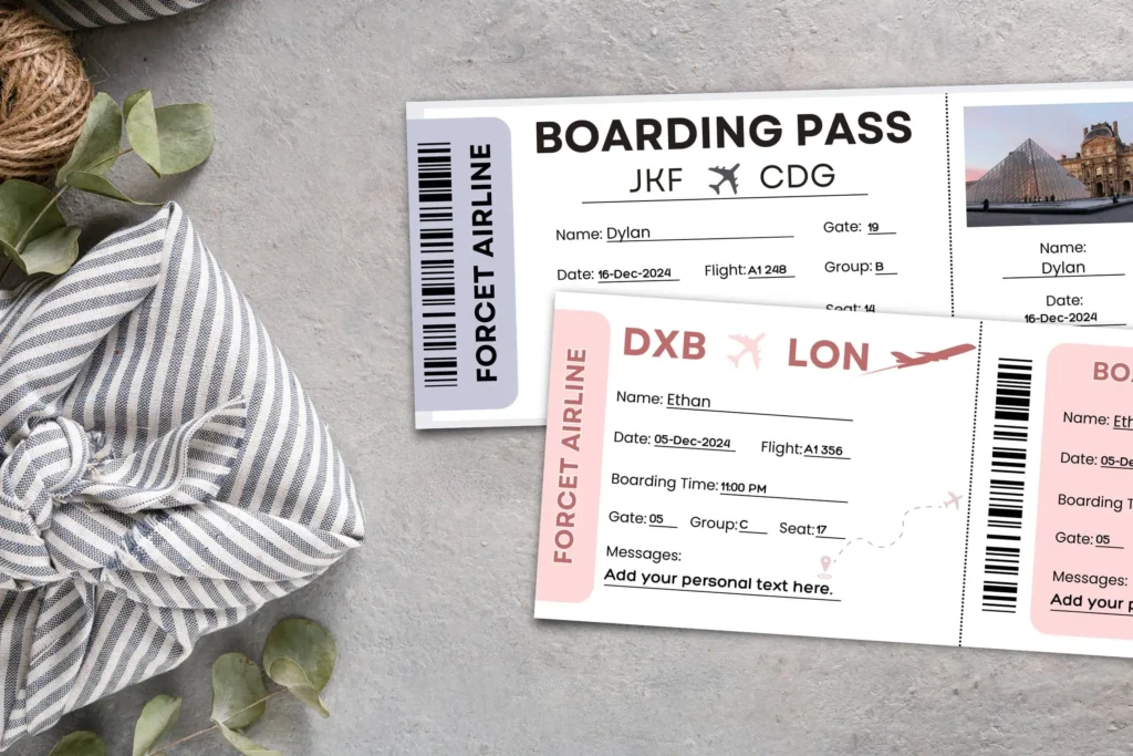 Promotional image displaying both certificate designs and text stating “You will receive 2 design variations,” emphasizing the Canva editability.