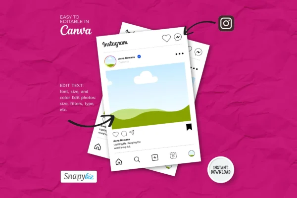Instagram Frame Template 2 Instagram frame template editable canva design for posts - image 8