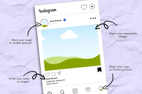Instagram Frame Template 4 Instagram frame template editable canva design for posts - image 6