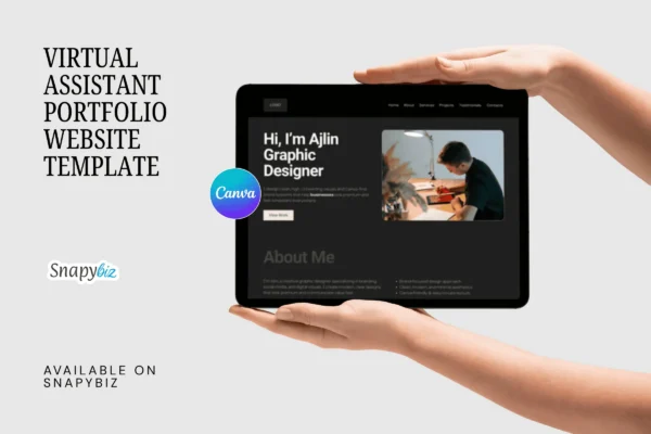 Virtual Assistant Portfolio Website Template Feature Images 10 Virtual assistant portfolio website canva editable template - image 10