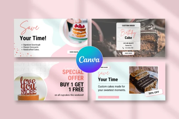 Bakery Facebook Template Feature Images 5 Bakery facebook canva social media post templates - image 4