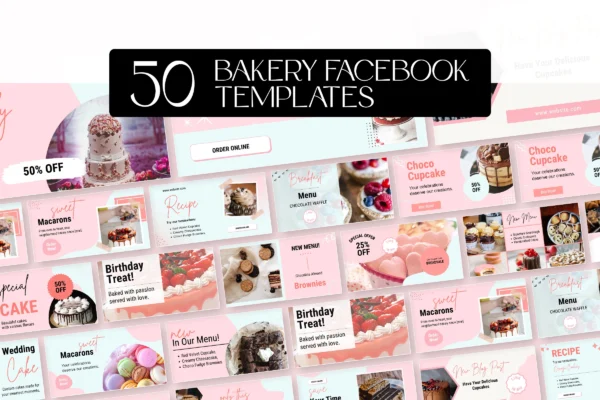 Bakery Facebook Template Feature Images 6 Bakery facebook canva social media post templates - image 5