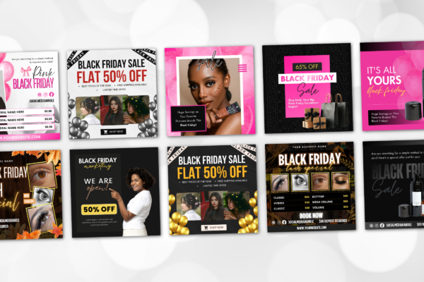 Black Friday Flyer Feature Images 8 Black friday flyer canva editable post template - image 6