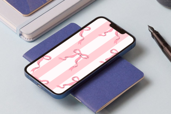 Bow Wallpaper Feature Images 3 Aesthetic cute pink bow phone wallpaper - image 3