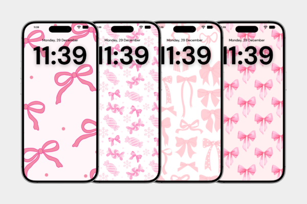 Bow Wallpaper Feature Images 5 Aesthetic cute pink bow phone wallpaper - image 5