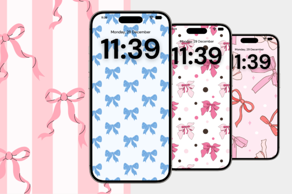 Bow Wallpaper Feature Images 6 Aesthetic cute pink bow phone wallpaper - image 6