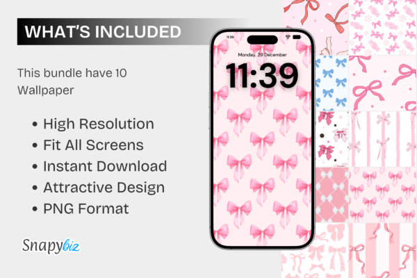 Bow Wallpaper Feature Images 7 Aesthetic cute pink bow phone wallpaper - image 7