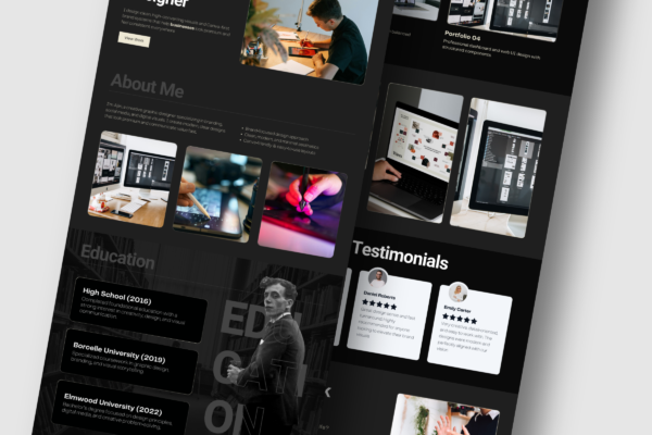 Canva Portfolio Website Template Feature Images 2 1 Canva portfolio website editable template - image 3