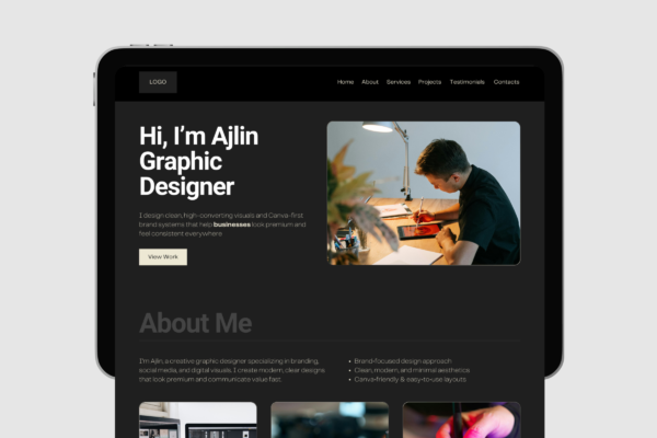 Canva Portfolio Website Template Feature Images 3 1 Canva portfolio website editable template - image 4