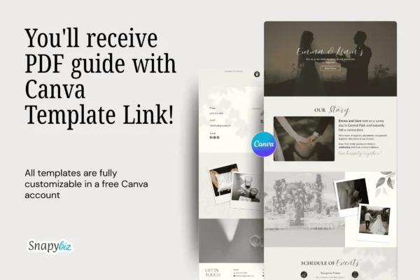 Canva Wedding Website Template Feature Images 4 Canva wedding website editable template - image 4