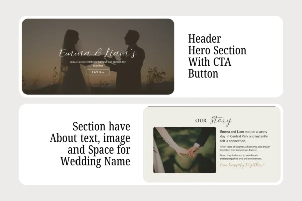 Canva Wedding Website Template Feature Images 5 Canva wedding website editable template - image 5