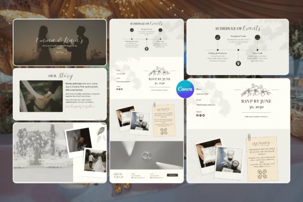 Canva Wedding Website Template Feature Images 8 Canva wedding website editable template - image 7