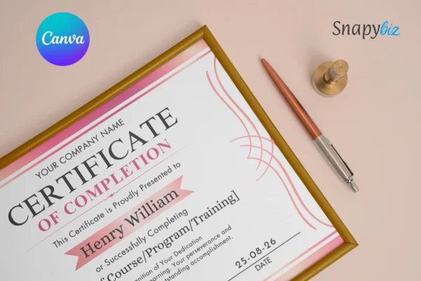 Certificate Of Completion Template Feature Image 10 Canva certificate of completion template - image 9