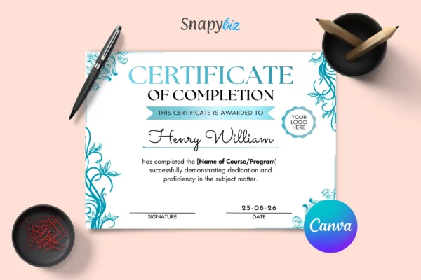 Certificate Of Completion Template Feature Image 3 Canva certificate of completion template