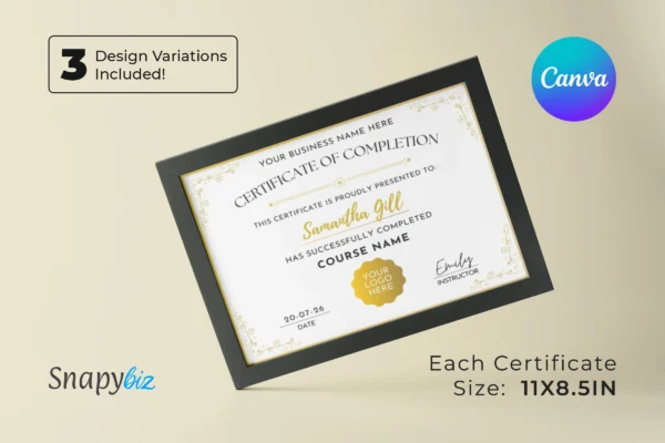 Certificate Of Completion Template Feature Image 5 Canva certificate of completion template - image 4