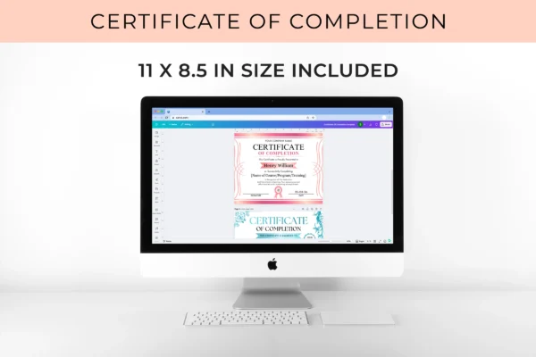 Certificate Of Completion Template Feature Image 8 Canva certificate of completion template - image 7