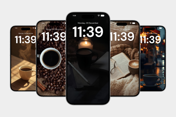 Coffee Wallpaper Feature Images 5 Aesthetic coffee cozy android iphone digital wallpaper pack - image 5