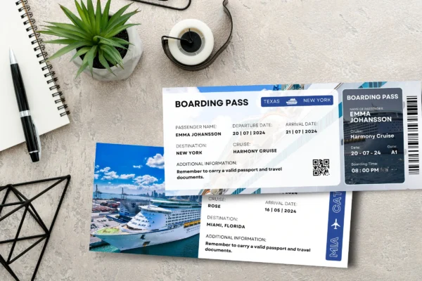 Editable Cruise Ticket Template Bp 290 Feature Image 2 Cruise canva surprise trip ticket canva template - image 2