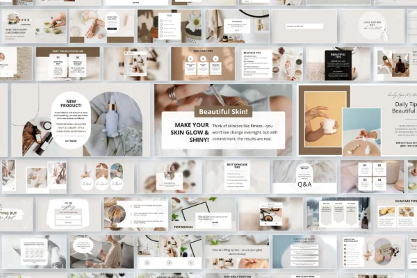Esthetician Facebook Templates Feature Images 4 Canva wedding website editable template - image 4
