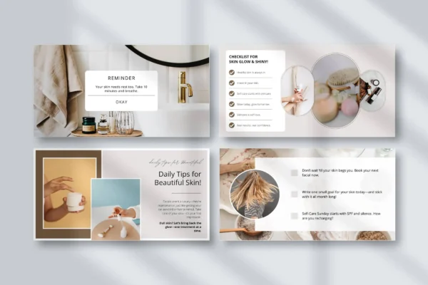 Esthetician Facebook Templates Feature Images 5 Canva wedding website editable template - image 5