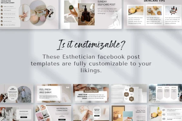 Esthetician Facebook Templates Feature Images 9 Canva wedding website editable template - image 9