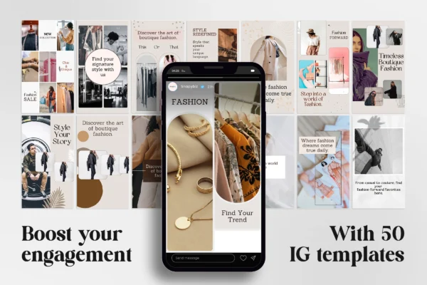 Fashion Boutique Graphic Instagram Story Templates Feature Images 03 Fashion instagram canva story templates - image 4