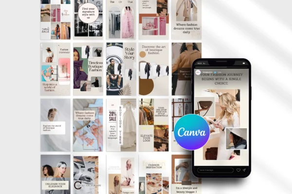 Fashion Boutique Graphic Instagram Story Templates Feature Images 06 Fashion instagram canva story templates - image 6