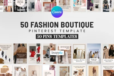 Fashion Boutique Pinterest Pins Templates