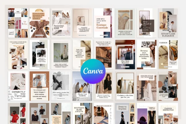 Fashion Boutique Social Media Bundle Feature Images 10 Fashion boutique canva social media marketing templates - image 10