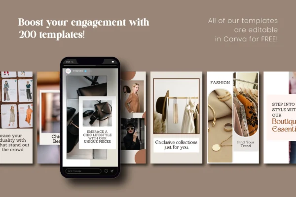 Fashion Boutique Social Media Bundle Feature Images 6 Fashion boutique canva social media marketing templates - image 6
