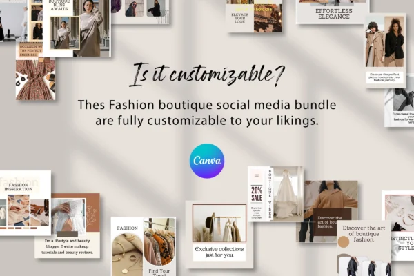 Fashion Boutique Social Media Bundle Feature Images 8 Fashion boutique canva social media marketing templates - image 8