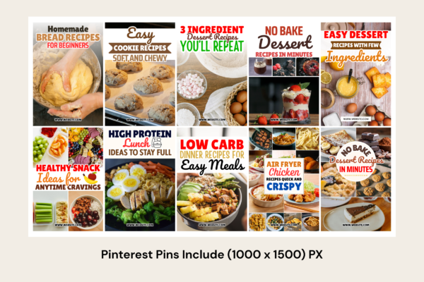 Food Blogger Pinterest Templates Feature Image 6 Food blogger pinterest marketing pin - image 6
