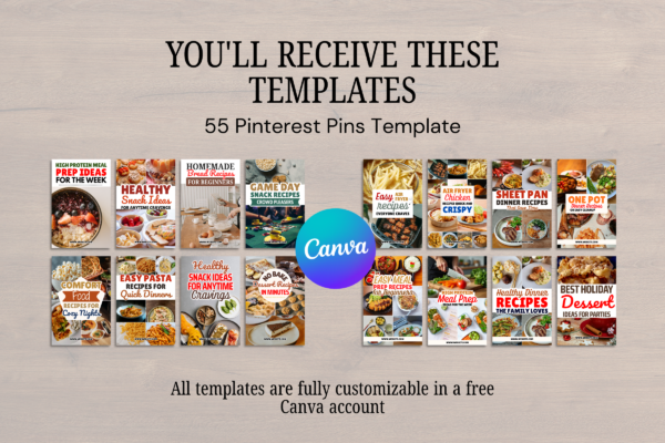 Food Blogger Pinterest Templates Feature Image 8 Food blogger pinterest marketing pin