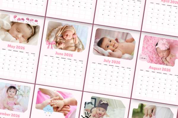 Frame Calendar Template 2026 Feature Images 3 2026 frame calendar canva editable template - image 3