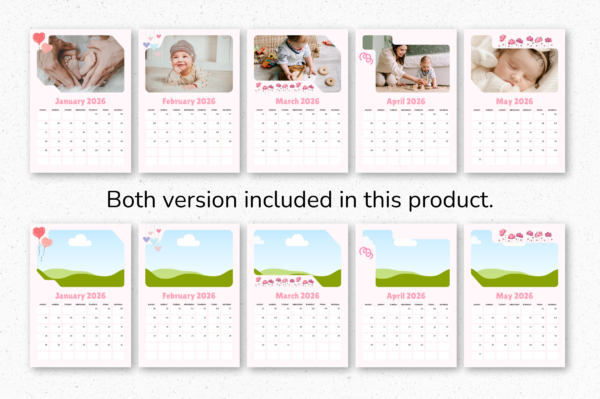 Frame Calendar Template 2026 Feature Images 7 2026 frame calendar canva editable template - image 6