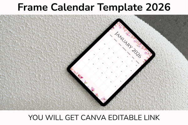 Frame Calendar Template 2026 Feature Images 8 2026 frame calendar canva editable template - image 7